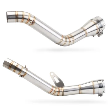 

For Kawasaki Z900 Ninja 900 Z 900 Motorcycle Full Exhaust Middle Pipe Contact Mid Link Pipe Muffler Slip On 51mm Stainless Steel