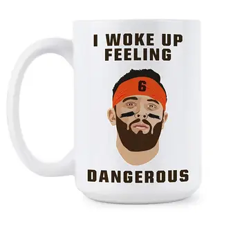 

I Woke Up Feeling Dangerous Mug Baker Mayfield Dangerous Mug - Coffee Mug Gift Coffee Mug 11OZ Coffee Mug