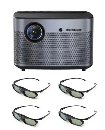 Цвет4 XGIMI H2 DLP проектор 1080p Full HD затвор 3D 4K видео проектор Android tv Bluetooth Wifi домашний кинотеатр компенсация движения - Цвет: Цвет4