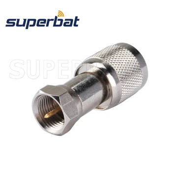 

Superbat 5 pcs TNC-F adapter TNC Male Plug to F Plug straight (English-Version) RF Coaxial Connector