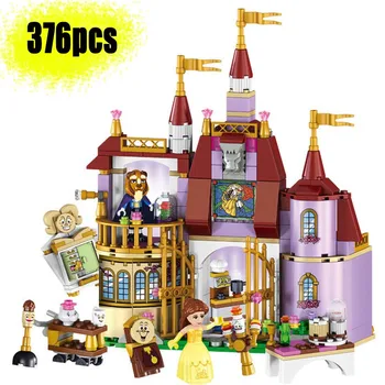 

10565 Beauty The Beast Princess Belle's Enchanted Castle Action Figure Blocks Bricks Children Compatible Lepining Toys Gift
