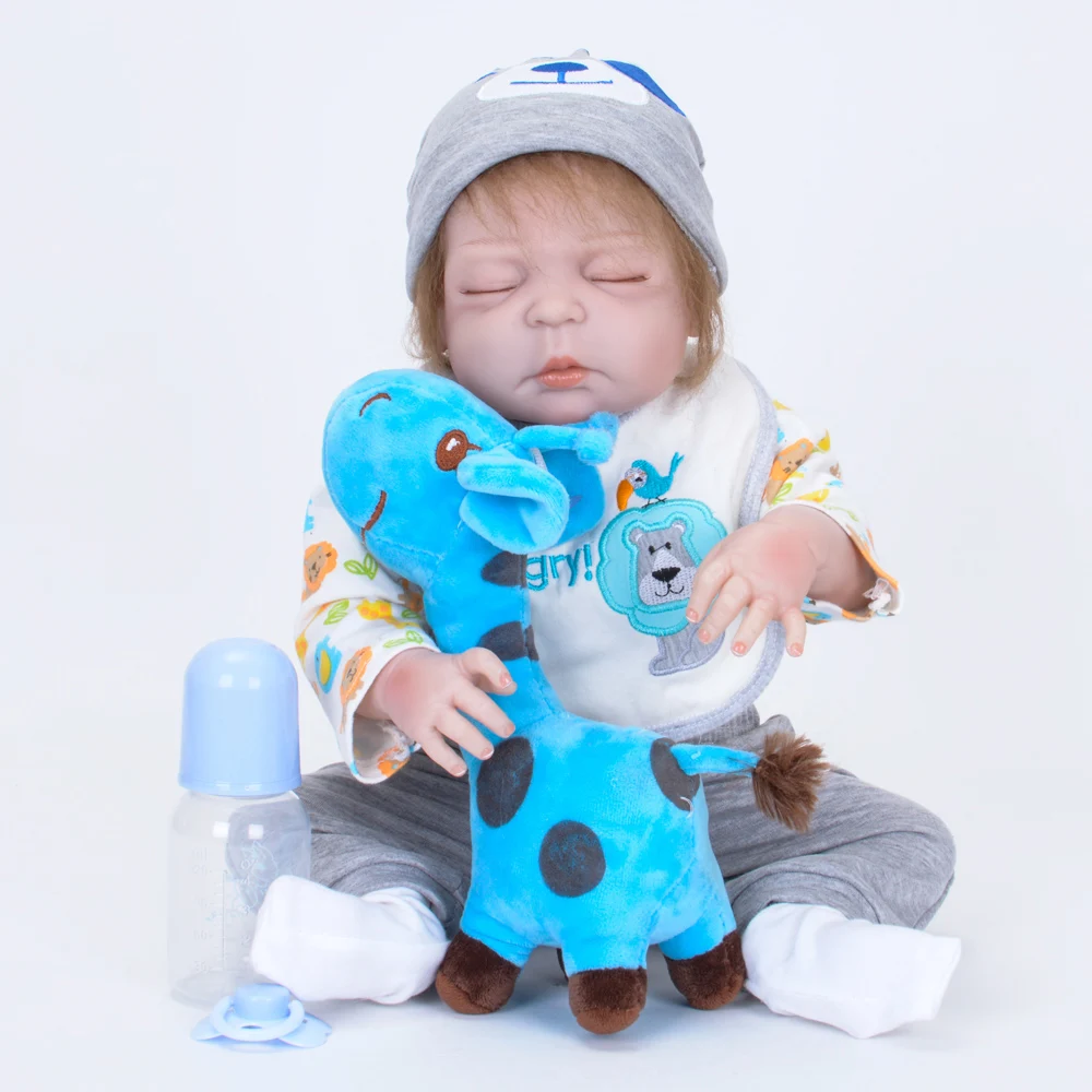 22 ''коллекционные Bebe Reborn Baby куклы полностью виниловые тело так по-настоящему как живая кукла в Бразилии малыш bebe игрушка Подарки на день рождения 55 см