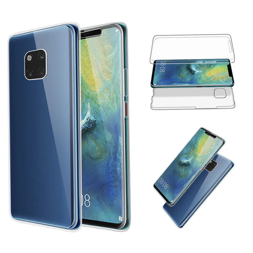 360 двойной мягкий чехол для huawei Y5 Y6 Y7 Prime Y9 P Smart плюс P30 P20 Pro P10 P9 P8 Lite Honor 10i 20i чехлы