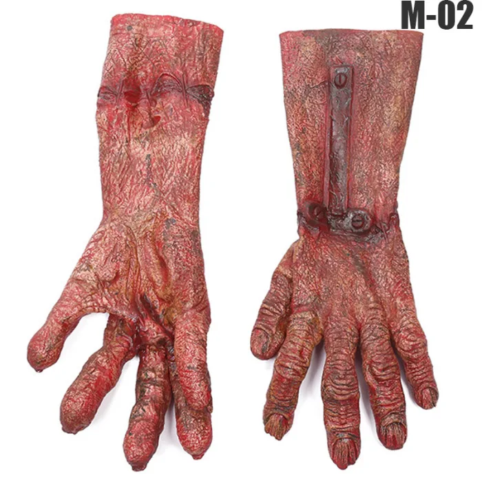 Дьявол силиконовые перчатки для Хэллоуина макияж вечерние трюки реквизит для запугивания NSV775
