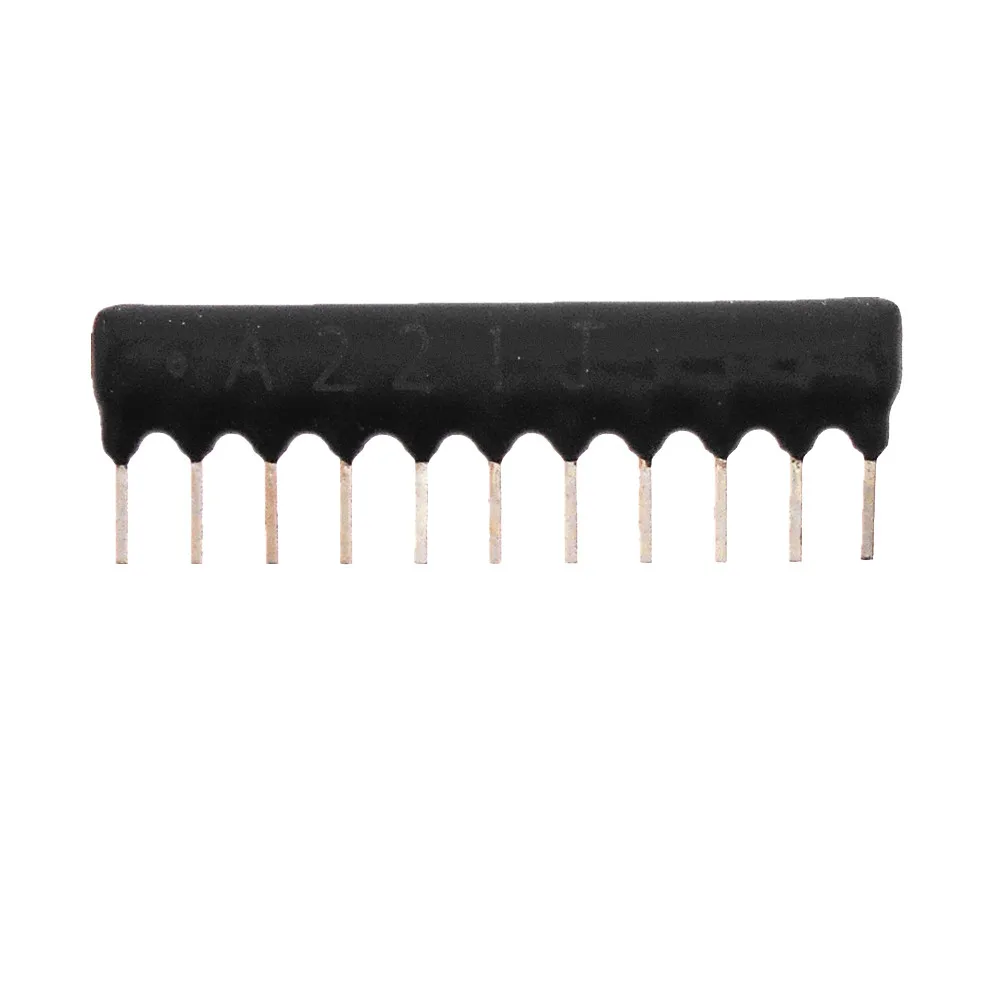 200 шт./лот DIP сетевой резистор 11pin 1/8W 5% Φ A102J 1K A222J 2 K 1M 510R 2K 470R 150K exclusion|Резисторы| |