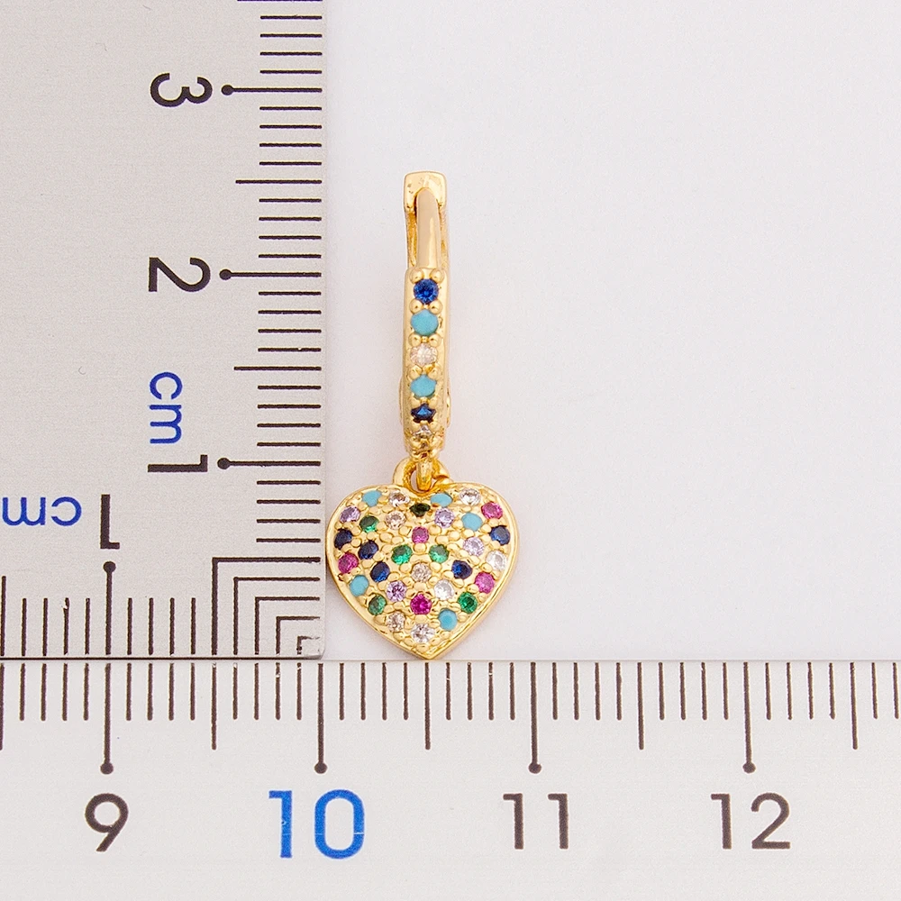 Gold Heart Shaped Earrings