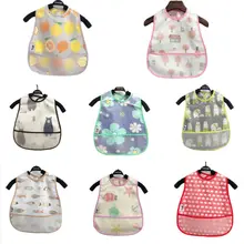 Водонепроницаемые милые детские нагрудники с рисунком унисекс, детские нагрудники для мальчиков и девочек, пластиковый фартук для кормления, детский нагрудник, Новое поступление года