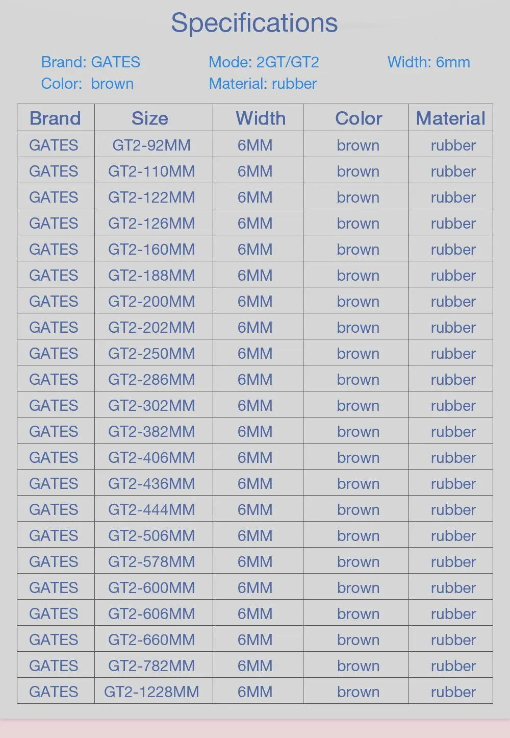 GATES盖茨2GT闭口同步带_02