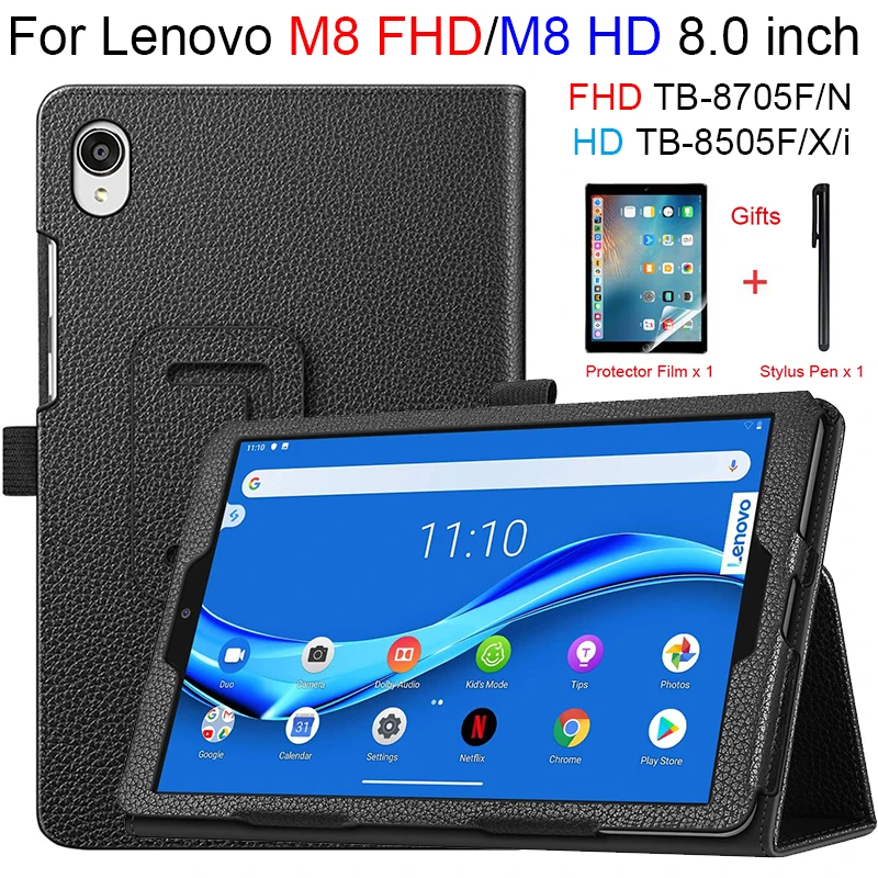 Case For Lenovo Tab M8 TB-8705F/N PU Leather Flip Stand Cover TB-8505 TB-8505F/X/I 8.0 inch Tablet | Компьютеры и офис