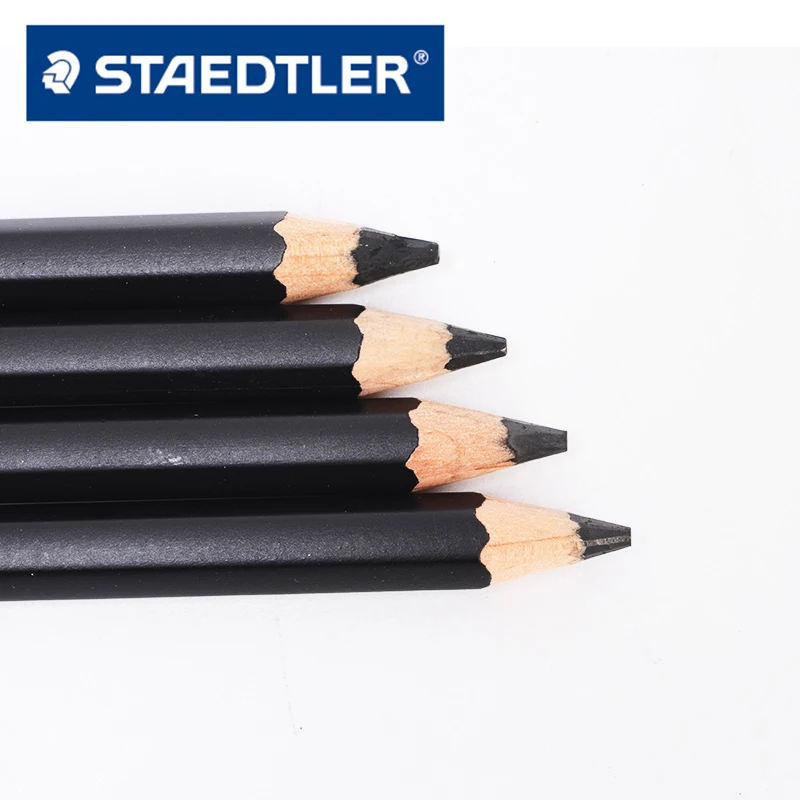 Staedtler Ergosoft красящий карандаш черный баррель Staedtler Mars lumographer карандаши для рисования и набросков HB 2B 4B 6B 7B 8B 12 шт