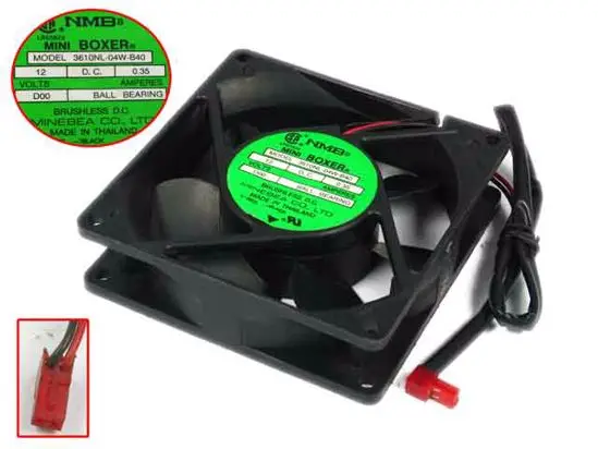 

NMB-MAT 3610NL-04W-B40 D00 DC 12V 0.35A 90x90x25 мм 2-проводной Вентилятор охлаждения сервера