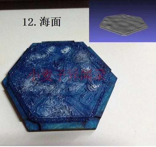12 Terrain Base части настольной игры 3D Катан остров шестиугольный модуль для Gloomhaven War Table Hammer PP Infinity TRPG Настольный RPG - Цвет: 12