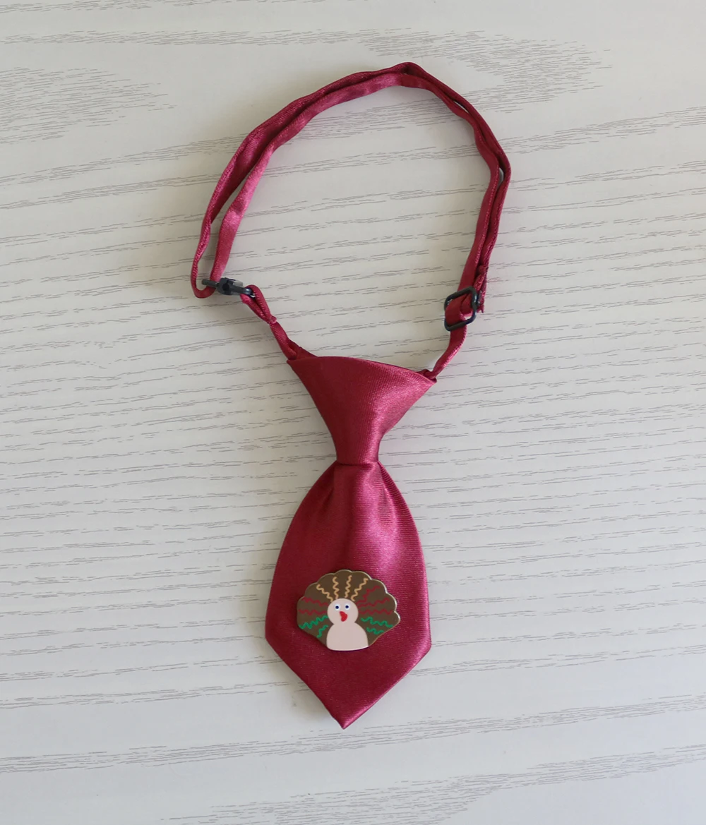 60pc Thanksgiving Pet Supplies Dog tie Turkey Pet Dog Holiday Grooming Accessories  Pet Dog Neckties Fall Pet Products For Dogs