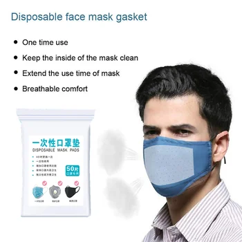 

50pcs/Lot New Disposable Face Masks Replacement Filtering Pad Breathable Mask Gasket Respiring Mat for all kinds of Masks