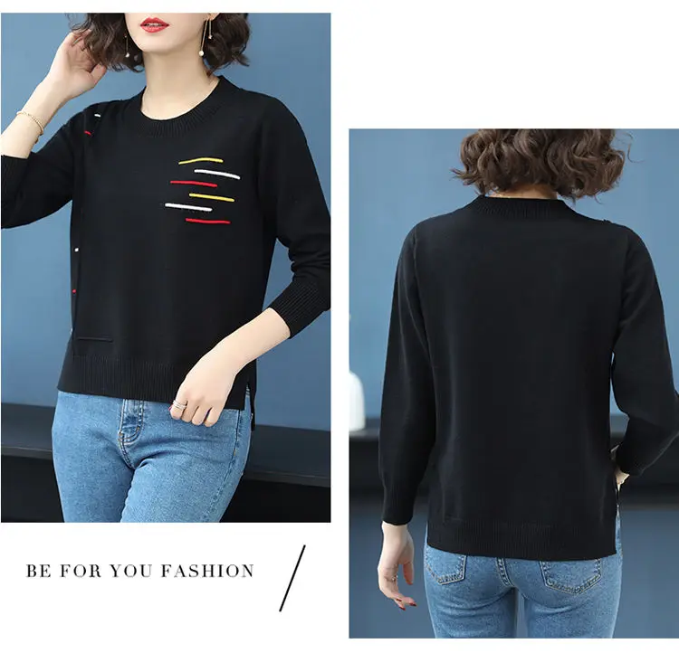 Knit jumper back view