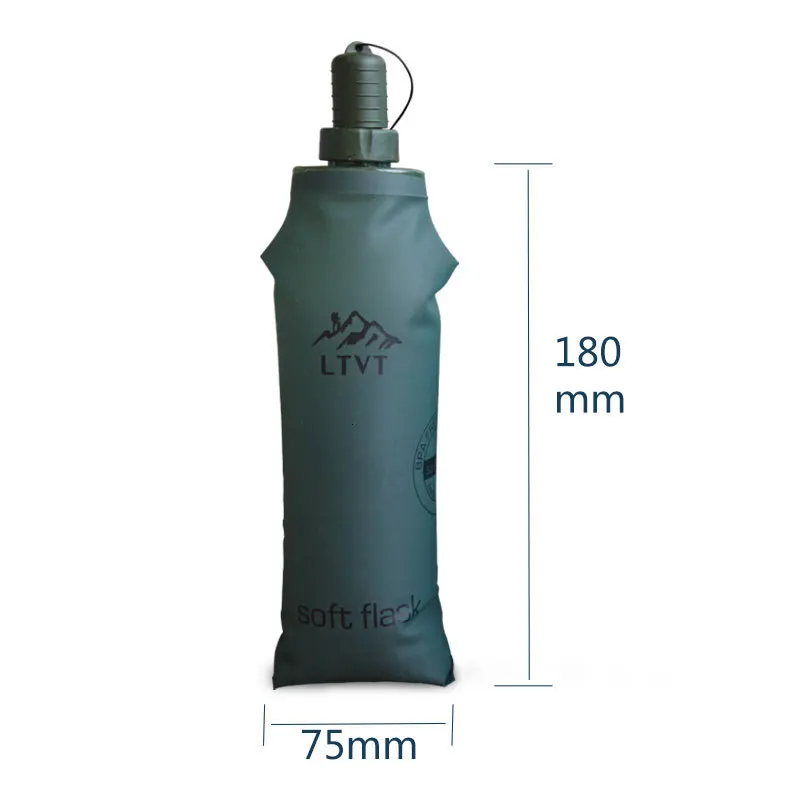 150 250 мл спортивная мягкая бутылка для воды, складной чайник, портативная бутылка для воды для скалолазания на открытом воздухе, Спортивная бутылка для верховой езды - Цвет: green 150ml