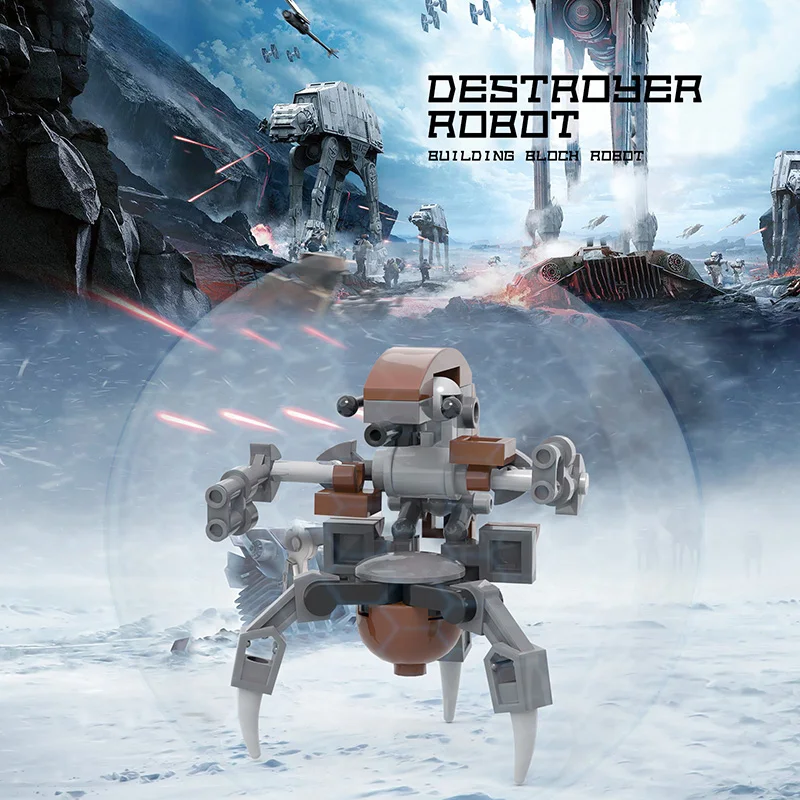 Конструктор MOC Space Wars робот-эсминец набор строительных блоков для звездных серий