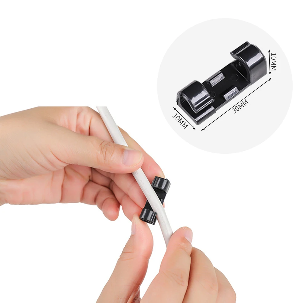 20pcs Wire Cable Management Organizer Auto Fastener Cord Clips