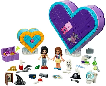 

2019 New Friend Series Compatible with l Friends 41359 Friends Love Heart Treasure Box Building blocks toys for girls