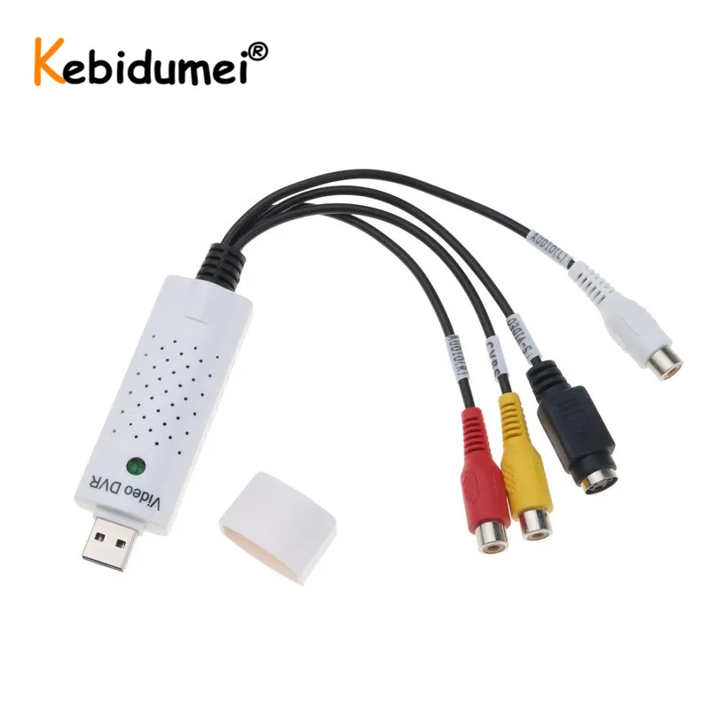 USB адаптер для видеозахвата ТВ DVD VHS Captura De V ДЕО карта Аудио AV компьютера/CC TV камеры