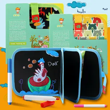 

Portable drawing board graffiti board writing pads erasable coloring book children