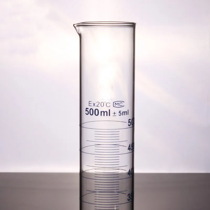 2 шт./лот, высококачественный экономичный Профессиональный Градуированный стеклянный измерительный цилиндр, лабораторный химик qquipment