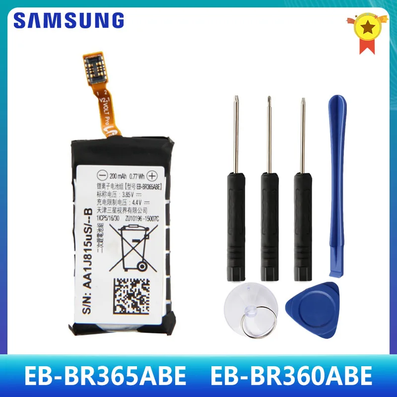 SAMSUNG оригинальный аккумулятор EB-BR365ABE для Samsung Gear Fit 2 Pro SM-R365 EB-BR360ABE шестерни SM-R360
