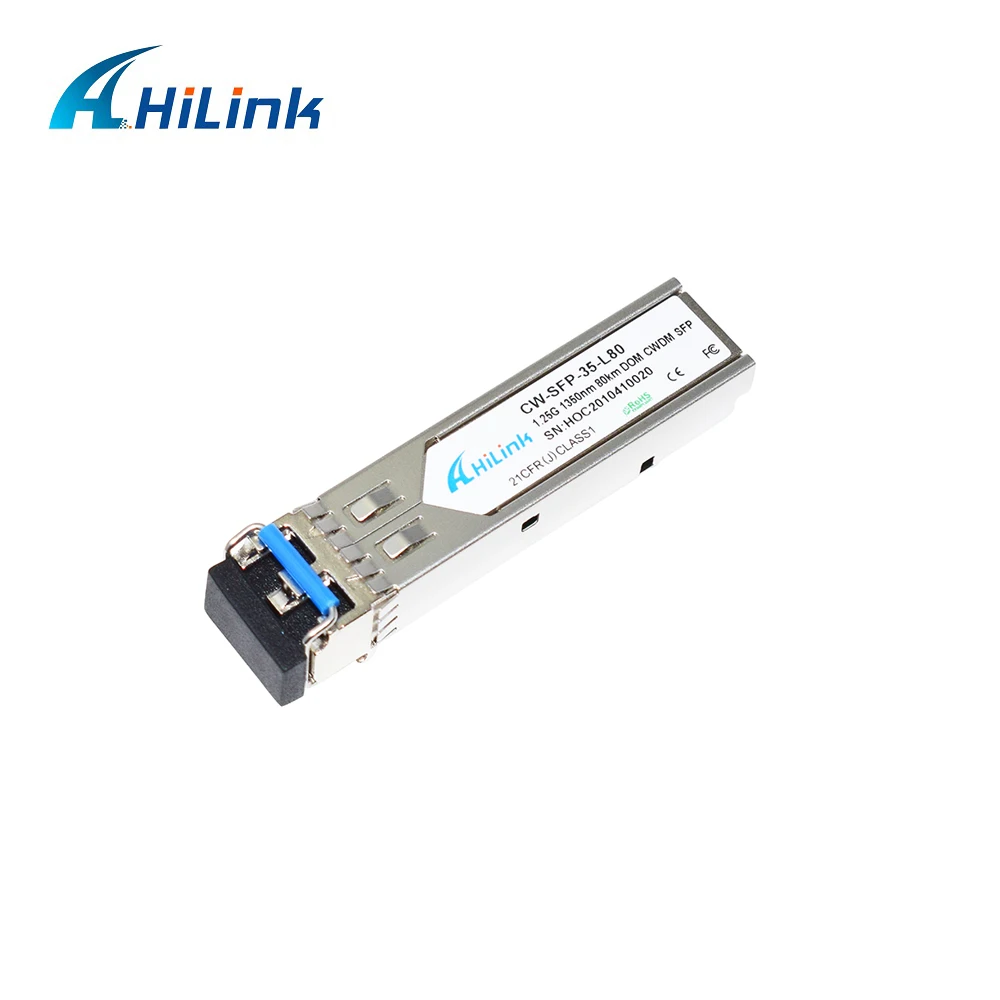 Free Shipping! Dual LC 1.25G 1350nm 80km CWDM SFP Transceiver with DOM