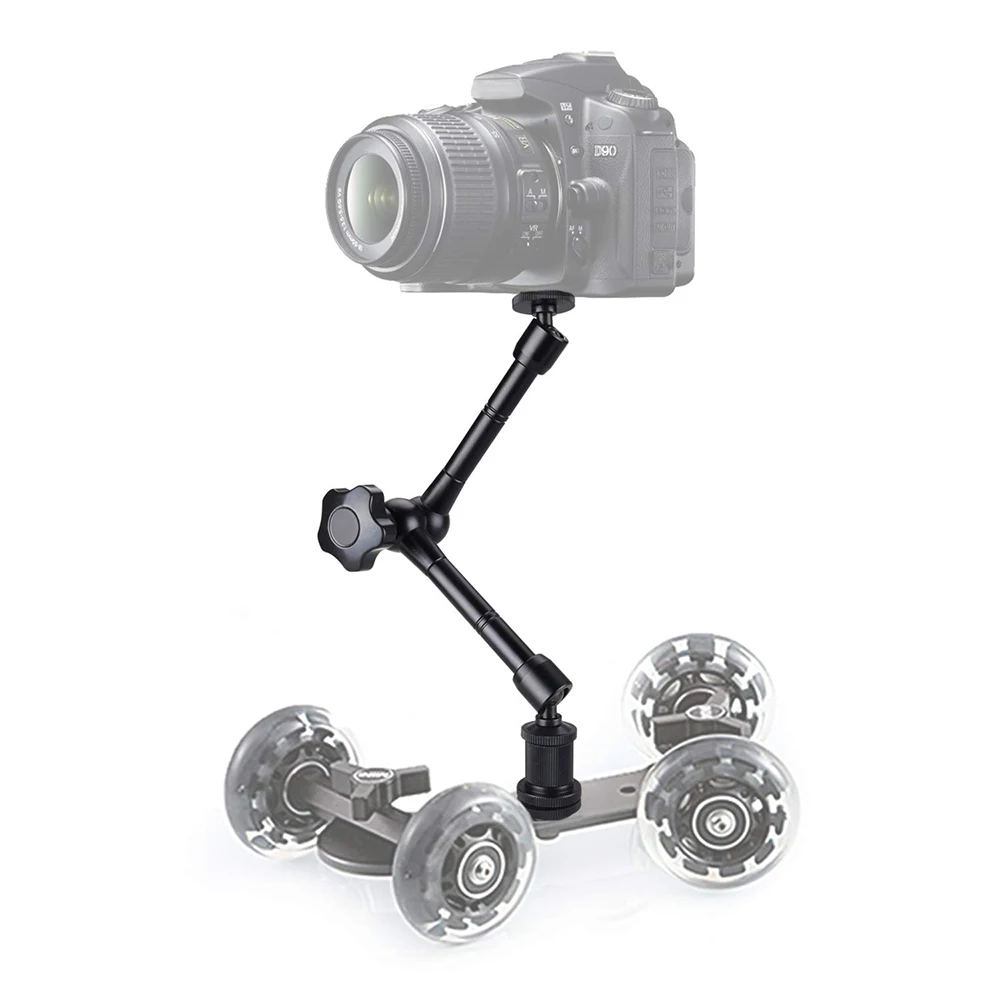 Camera Magic Arm 11 Inch Metal Adjustable Articulating Magic Arm Super Clamp For Flash LCD Monitor LED Video Light SLR DSLR Camera Accessories