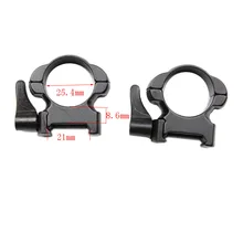 Винтовка сталь ткач крепление 1 дюймов средний профиль матовый рычаг замок быстро отсоединяется Верхнее Крепление