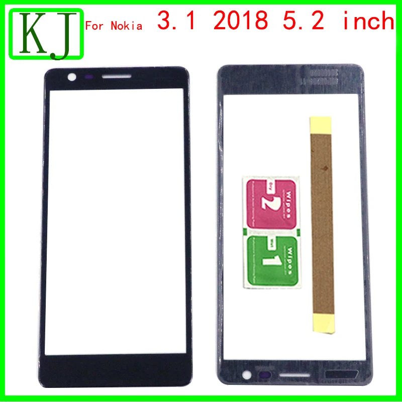 

10pcs For Nokia 3.1 2018 5.2'' LCD Front Touch Screen Glass Lens Panel Outer Digitizer