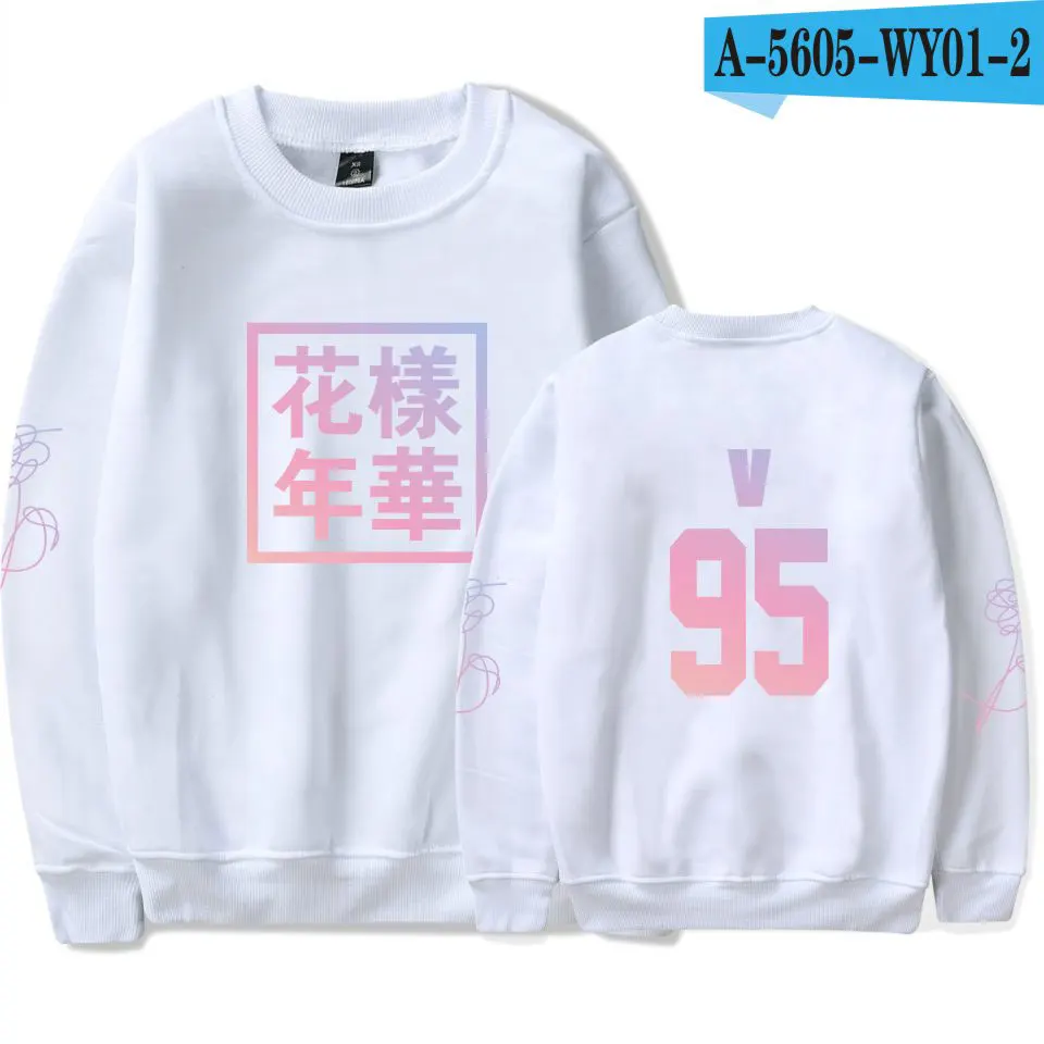 Хип-хоп пуловер одежда kpop толстовка с капюшоном для женщин Love Young Forever Bangtan мальчиков монолитная Толстовка - Цвет: White