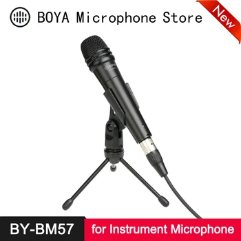 

BOYA BY-BM57 Cardioid Dynamic Microphone Aluminum Zinc Alloy for Band Instrument Vocal Speaker Recording Live Audio Recording