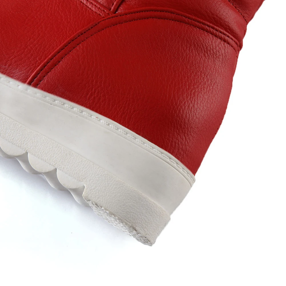 Lapolaka New Arrivals Large Size 30-42 Increasing Heels Metal Decoration Shoes Woman Boots Platform Slip On Winter Boots Women