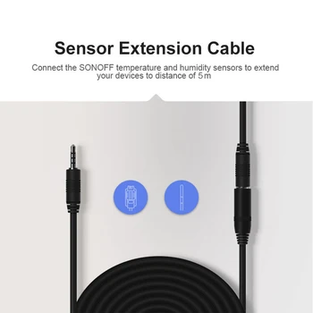 

Sonoff AL560 5M High Accuracy Sensor Extension Cable Compatiable With Sonoff AM2301/Si7021/DS18B20 Temperature/Humidity Sensors