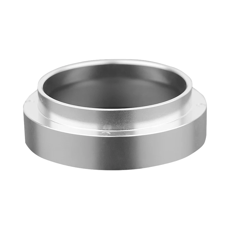 

58mm Stainless Steel Intelligent Dosing Ring Brewing Bowl Coffee Powder for Espresso Barista Funnel (Silver)