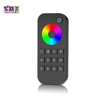 

RT4 1zone Touch Wheel RF Remote Controller RT9 4 zone 2.4G Wireless 3CH RGB 4CH RGBW LED Controller