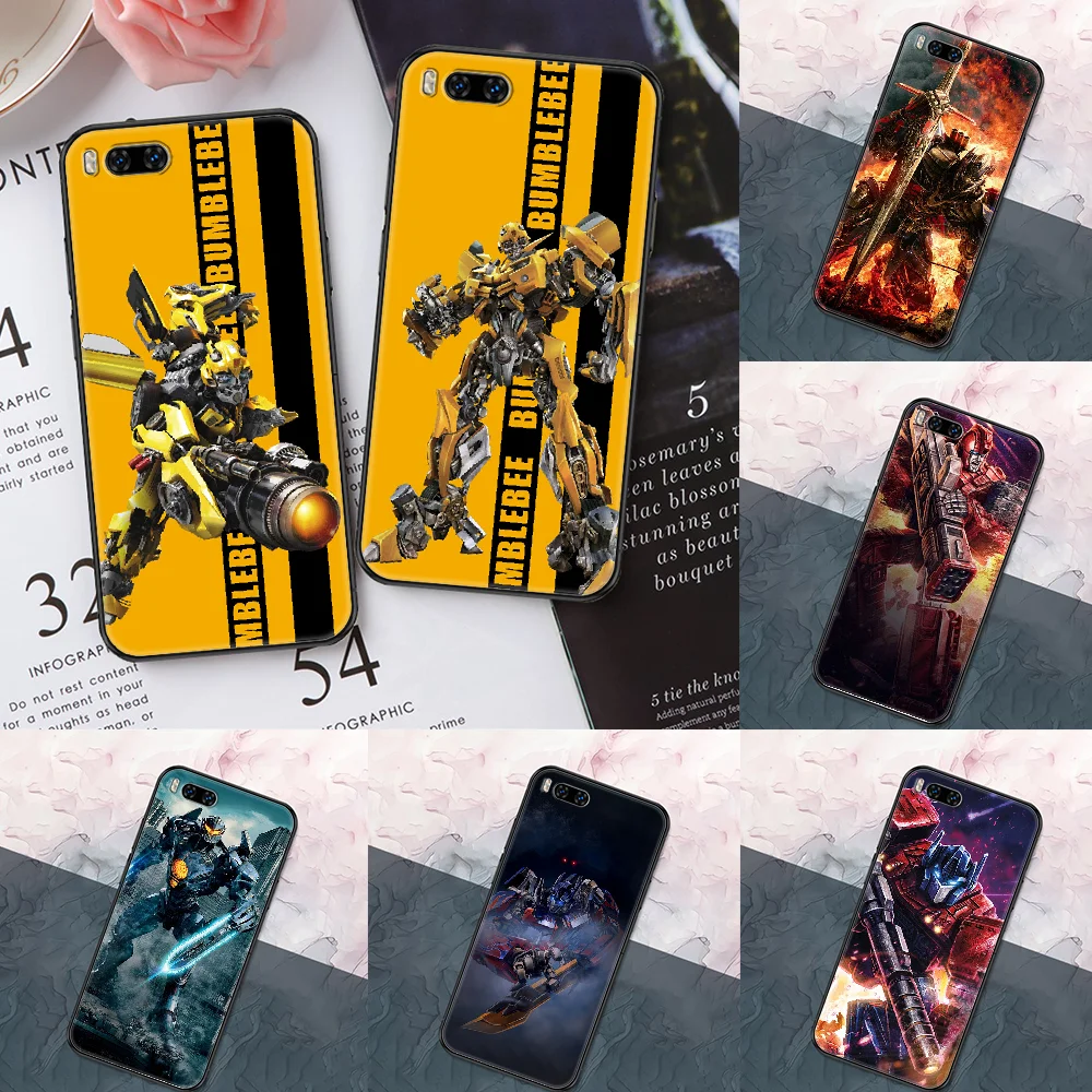 Чехол Moive Bumblebee для телефона Xiaomi Mi Max Note 3 A2 A3 8 9 9T 10 Lite Pro Ультрачерный бампер из ТПУ