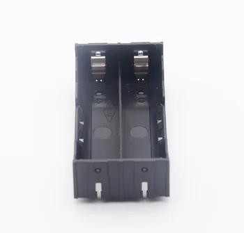 Abs 18650 電源銀行ケース s 2X 18650 電池ホルダー収納ボックスケース 2 スロット電池容器とピン