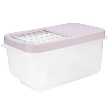 

Plastic Rice Bucket 10Kg Moisture-Proof Kitchen Transparent Rice Cabinet Storage Box Household Cylinder Food Box