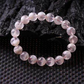 

Natural gemstone snow frost ghost crystal bracelet, yoga energy bracelet for men and women, fashion meditation crystal jewelry