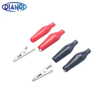 

10Pcs/20pcs28MM Metal Alligator Clip Crocodile Electrical Clamp Testing Probe Meter Black Red with Plastic Boot Car Auto Battery