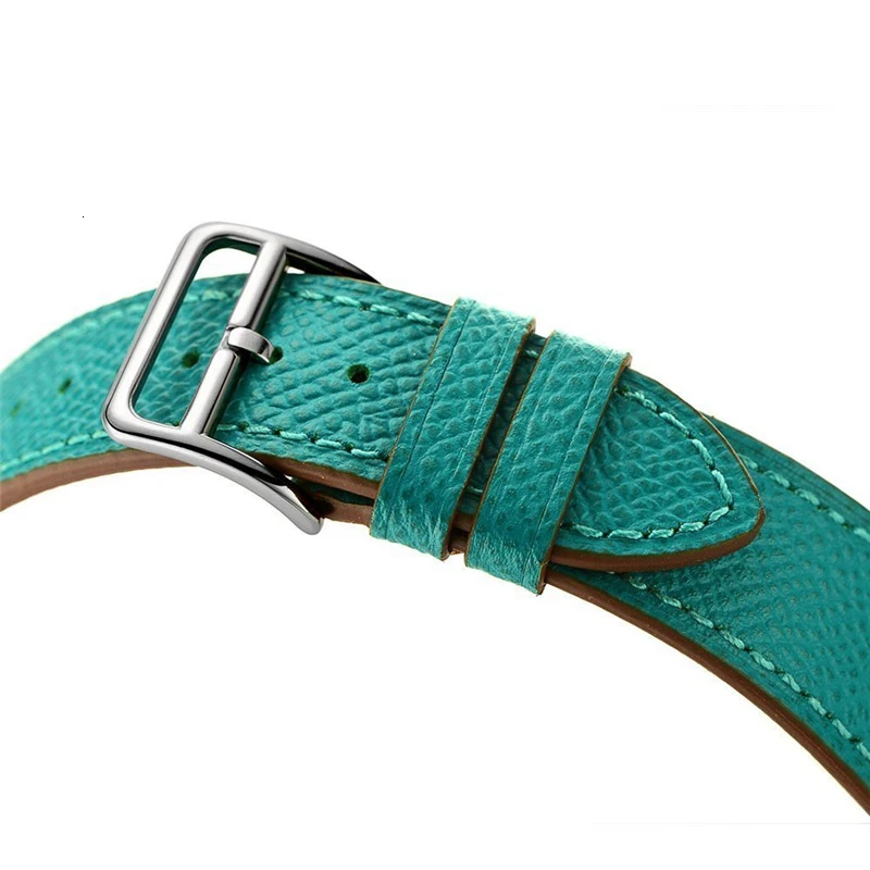Ремешок из коровьей кожи для Apple Watch Band 44 мм iwatch Series 5 4 3 2 1 умные Аксессуары 42 мм петля 38 мм Замена браслета 40 мм