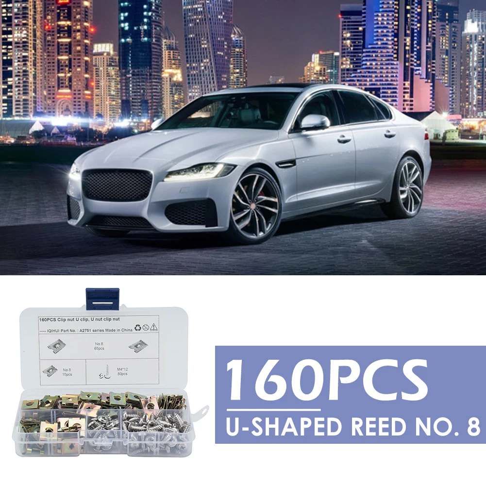 80pcs No.8 U Ʈ ڵ  Ʈ г н Ŭ ڵ ü ǰ U  Ʈ + 80pcs M4x12   