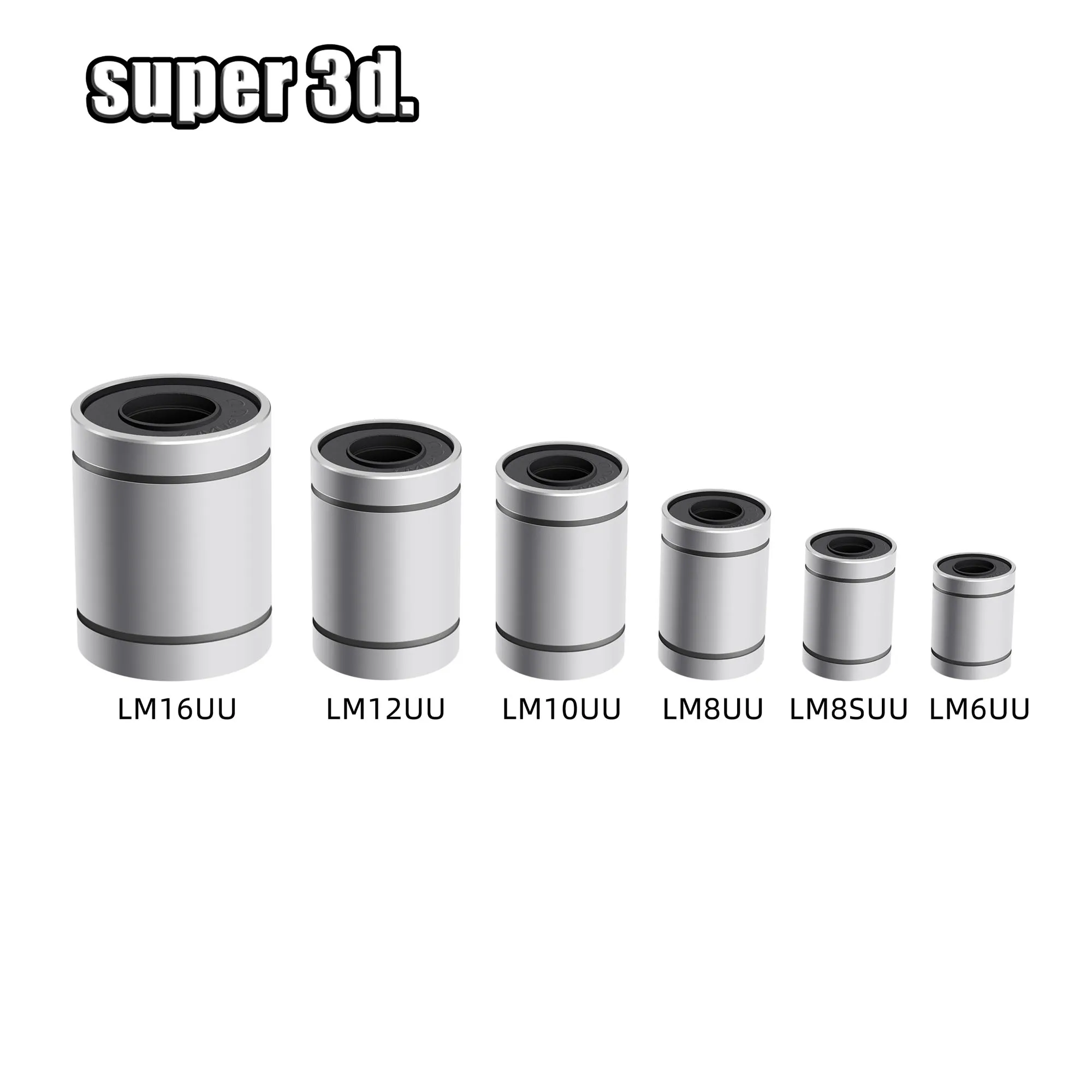 5 шт. LM8UU линейные подшипники LM6UU LM10UU LM12UU LM16UU линейная втулка 8 мм ЧПУ детали вала