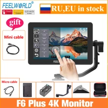 Feelworld камера монитор F6 Plus 5,5 дюймов 3D Lut сенсорный экран 4K HDMI IPS FHD 1920X1080 монитор для DSLR камеры Feelworld камера монитор F6 Plus 5,5 дюймов 3D Lut сенсорный экран 4K HDMI IPS FHD 1920X1080 монитор для DSLR камеры