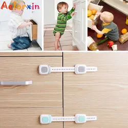 Soins pour nouveau né, longueur réglable, multifonction, tiroir de réfrigérateur pour enfant, Protection de la serrure des toilettes, sécurité pour bébé, 1 pièce 