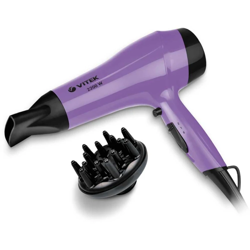 Фен VITEK VT 2536 MC 2200Вт сиреневый|Фены для волос| |