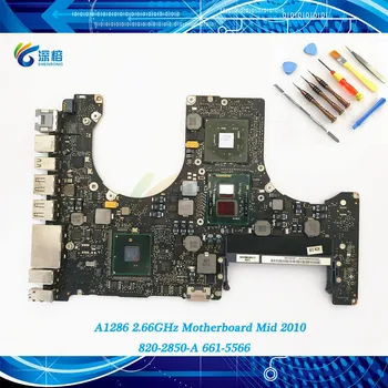 

Tested Original A1286 Motherboard for MacBook Pro 15" A1286 Logic Board Mid 2010 820-2850-A/B i7 2.66GHz 661-5566 EMC 2353