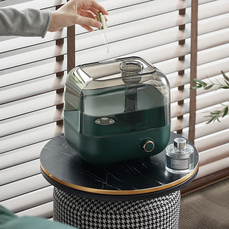 5L Air Humidifier Household Ultrasonic Scent Diffuser Ultra-silent Air Purifer Mist maker Removable Large Diameter Water Tank EU 6